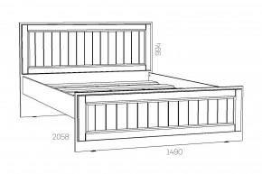 Кровать 1400 Оливия НМ 040.34-01 О в Троицке - troick.mebel74.com | фото 2