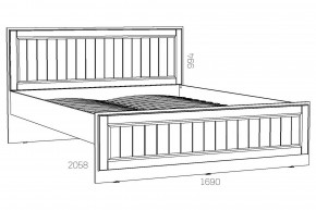 Кровать 1600 Оливия НМ 040.34 Х в Троицке - troick.mebel74.com | фото 2