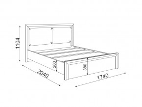 Кровать 1600 с мягкой частью Глэдис М31 в Троицке - troick.mebel74.com | фото 2