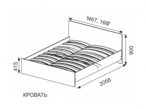 Кровать 1600х2000 ортопедическое основание в Троицке - troick.mebel74.com | фото