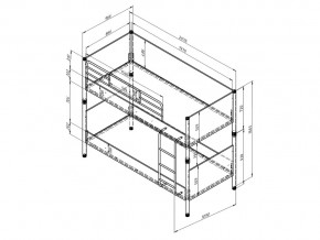 Кровать Дельта Лофт 20.02.02 Белый в Троицке - troick.mebel74.com | фото 2