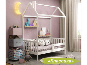 Кровать Домик Аист-1 Классика белый 1600х800 в Троицке - troick.mebel74.com | фото