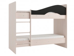 Кровать двухъярусная Мая на латофлексах млечный дуб-венге в Троицке - troick.mebel74.com | фото