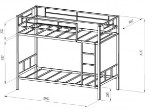 Кровать двухъярусная Севилья 2КВ в Троицке - troick.mebel74.com | фото 2