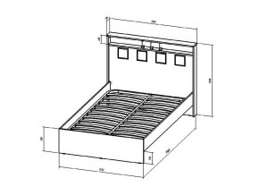 Кровать Коста-Рика 1200 в Троицке - troick.mebel74.com | фото 2