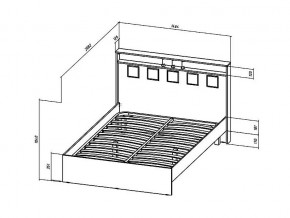 Кровать Коста-Рика 1400 в Троицке - troick.mebel74.com | фото 2