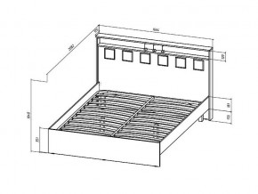 Кровать Коста-Рика 1600 в Троицке - troick.mebel74.com | фото 2