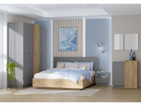 Кровать Квадро арт.031-М1 1400 Графит в Троицке - troick.mebel74.com | фото 2