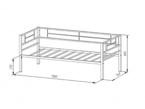 Кровать металлическая Лорка Белый в Троицке - troick.mebel74.com | фото 2