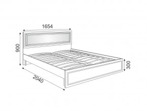 Кровать мягкая Беатрис модуль 10 Дуб млечный в Троицке - troick.mebel74.com | фото 2