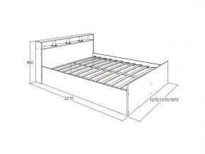 Кровать Ольга 17 1400 в Троицке - troick.mebel74.com | фото 2