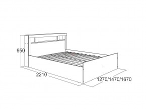 Кровать Ольга 19 1200 в Троицке - troick.mebel74.com | фото 2