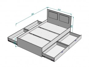 Кровать Ольга L37 ширина 1200 в Троицке - troick.mebel74.com | фото 3