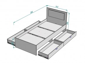 Кровать Ольга L38 ширина 900 в Троицке - troick.mebel74.com | фото 3