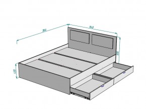 Кровать Ольга L39 ширина 1600 в Троицке - troick.mebel74.com | фото 3