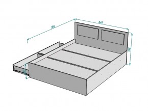 Кровать Ольга L40 ширина 1600 в Троицке - troick.mebel74.com | фото 3