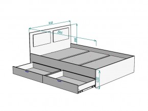 Кровать Ольга L42 ширина 1400 в Троицке - troick.mebel74.com | фото 3