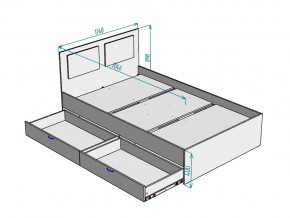 Кровать Ольга L46 ширина 1200 в Троицке - troick.mebel74.com | фото 3