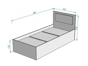 Кровать Ольга L53 ширина 900 в Троицке - troick.mebel74.com | фото 3