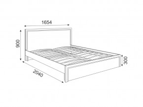 Кровать с основанием Беатрис мод 7 Орех гепланкт в Троицке - troick.mebel74.com | фото 2