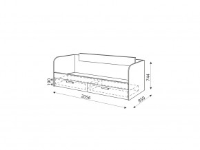 Кровать с ящиками Дуглас Модуль №13 в Троицке - troick.mebel74.com | фото 2