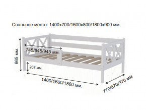 Кровать софа Аист-3 Классика белый 1800х900 мм в Троицке - troick.mebel74.com | фото 2