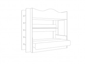 Кровать-трансформер Сити сонома/белый в Троицке - troick.mebel74.com | фото 3