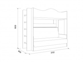 Кровать-трансформер Сити Венге/белый в Троицке - troick.mebel74.com | фото 2