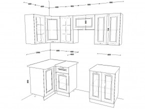 Кухонный гарнитур 10 Белый Вегас 1000х2200 мм в Троицке - troick.mebel74.com | фото 2