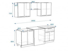 Кухонный гарнитур 1Р РоялВуд 1800 мм в Троицке - troick.mebel74.com | фото 2