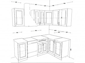 Кухонный гарнитур 2 Белый Вегас 1600х1400 мм в Троицке - troick.mebel74.com | фото 2