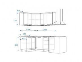 Кухонный гарнитур 3Р РоялВуд 1200*1400 мм в Троицке - troick.mebel74.com | фото 2