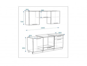 Кухонный гарнитур 6а Грецкий орех 1600 в Троицке - troick.mebel74.com | фото 2