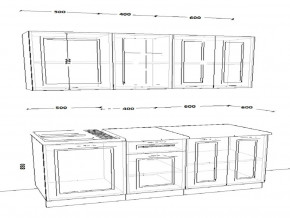 Кухонный гарнитур 7 Белый Вегас 1500 мм в Троицке - troick.mebel74.com | фото 2