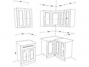 Кухонный гарнитур 8 Белый Вегас 1600х1200 мм в Троицке - troick.mebel74.com | фото 2