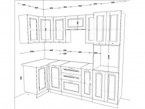 Кухонный гарнитур 9 Белый Вегас 1000х2500 мм в Троицке - troick.mebel74.com | фото 2