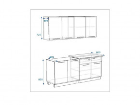 Кухонный гарнитур 9 Грецкий орех 1600 в Троицке - troick.mebel74.com | фото 2