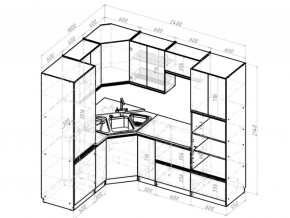 Кухонный гарнитур Адажио оптима 1800х2400 мм в Троицке - troick.mebel74.com | фото 6