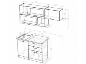 Кухонный гарнитур Алина экстра 1700 мм в Троицке - troick.mebel74.com | фото 5