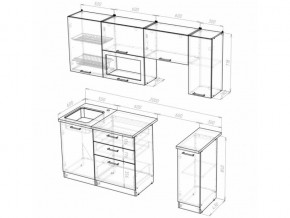 Кухонный гарнитур Алина ультра 2000 мм в Троицке - troick.mebel74.com | фото 5