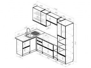 Кухонный гарнитур Амели мега прайм 1500х2700 мм в Троицке - troick.mebel74.com | фото 6