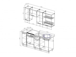 Кухонный гарнитур Антрацит 1800 в Троицке - troick.mebel74.com | фото 3