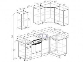 Кухонный гарнитур Антрацит 2000х1200 в Троицке - troick.mebel74.com | фото 3