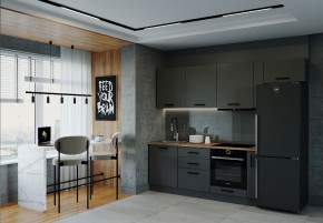 Кухонный гарнитур Антрацит 2550 в Троицке - troick.mebel74.com | фото