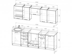 Кухонный гарнитур Антика базис 2400 мм в Троицке - troick.mebel74.com | фото 3