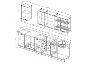 Кухонный гарнитур Дели 2800 в Троицке - troick.mebel74.com | фото 2