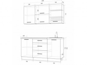 Кухонный гарнитур Флоренс Грин 1600 в Троицке - troick.mebel74.com | фото 4