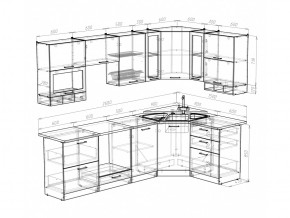 Кухонный гарнитур Кира гранд оптима 2600х1500 мм в Троицке - troick.mebel74.com | фото 5