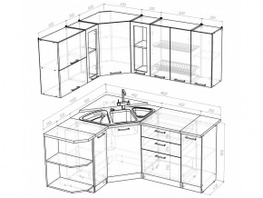 Кухонный гарнитур Кира оптима 1500х1800 мм в Троицке - troick.mebel74.com | фото 5