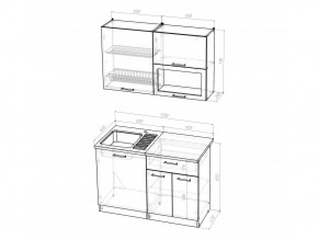 Кухонный гарнитур Лариса лайт 3 1200 мм в Троицке - troick.mebel74.com | фото 6